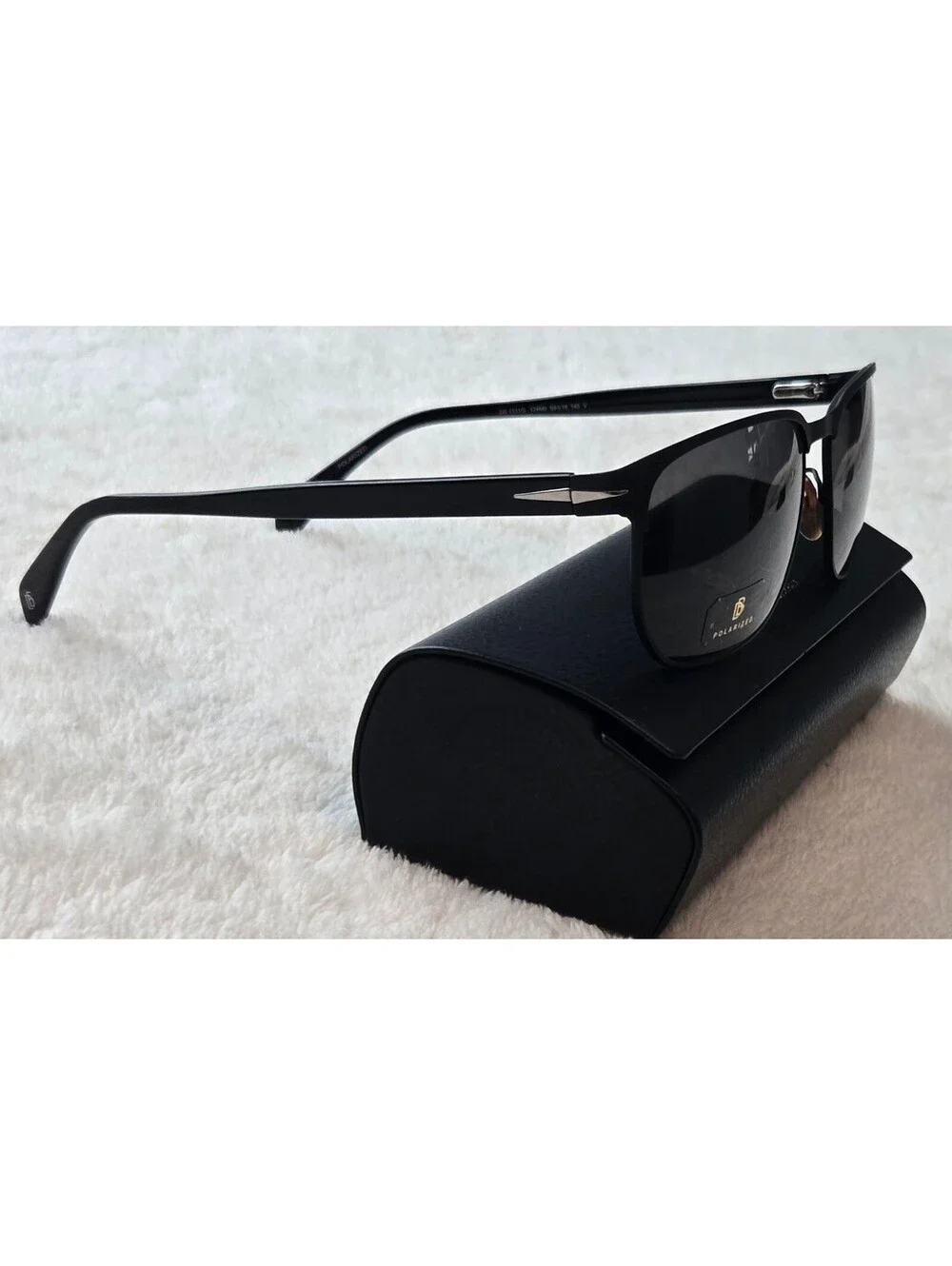 NEW DAVID BECKHAM DB1131S 124M9 POLARIZED Sunglasses, Mat Black/Gray, 59-18-14